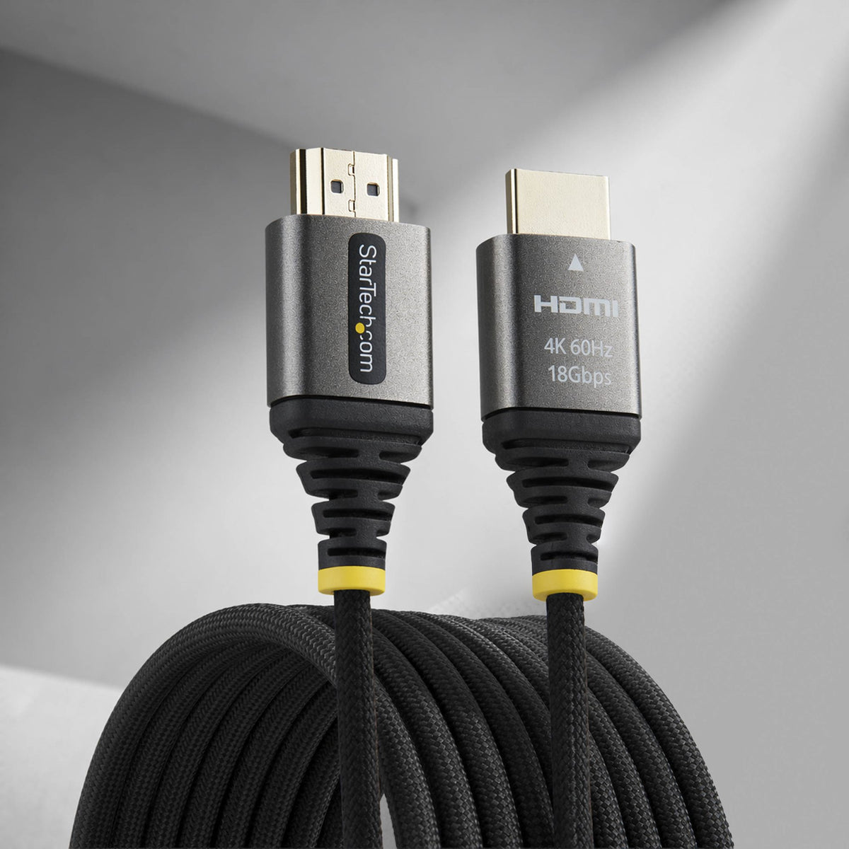 StarTech.com HDMI2-FLEX-4K60-3M cable HDMI HDMI Tipo A (Estándar) Negro, Plata