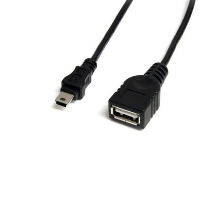 StarTech.com USBMUSBFM1 cable USB 0.3 m USB A Mini-USB B 0.48 Gbit/s Negro