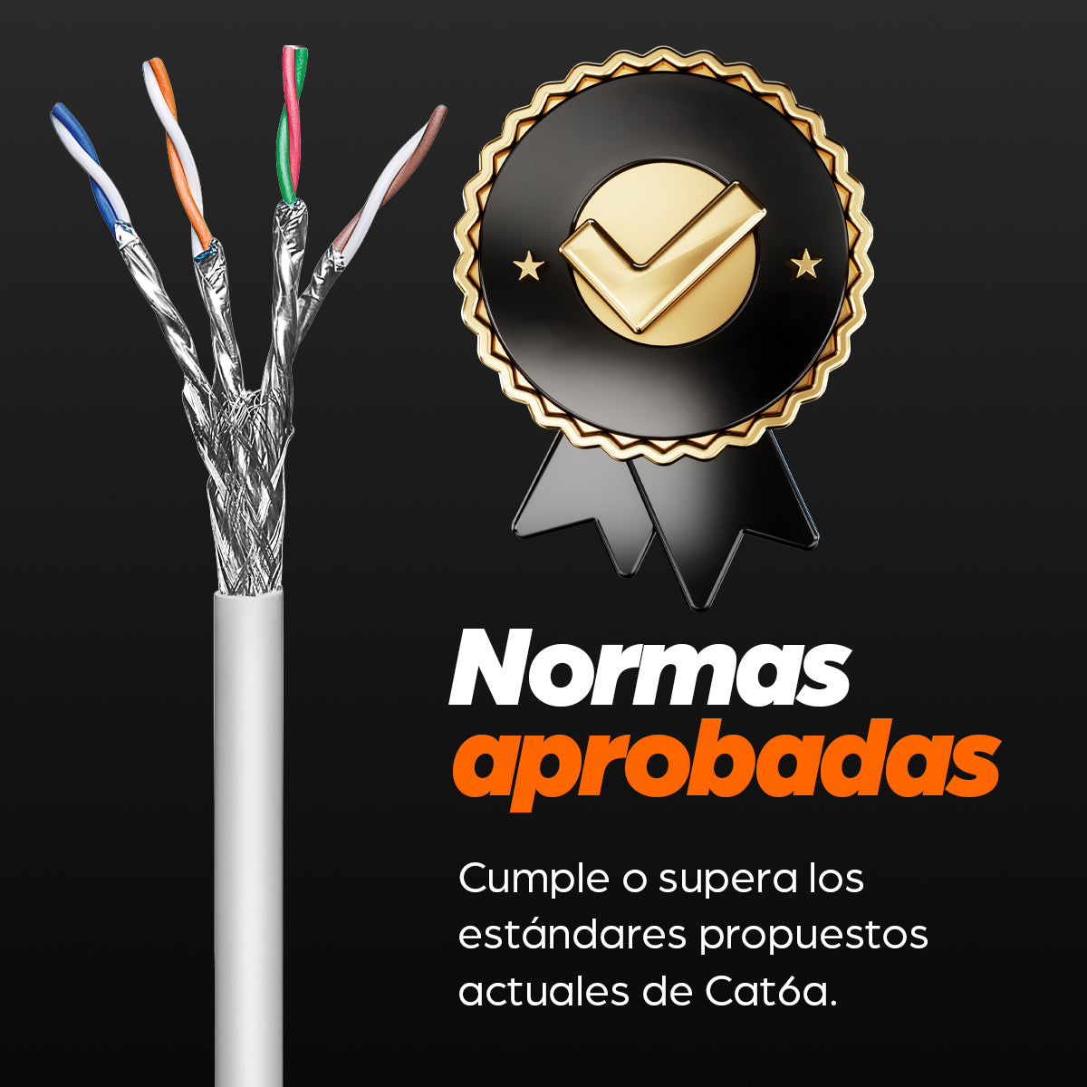 Bobina Cable Intellinet UTP Cat6a Sólida SFTP 305m Color Gris