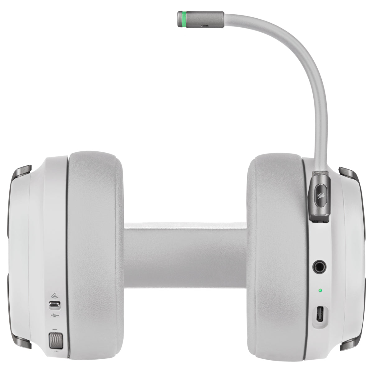 Audífonos Corsair (CA-9011186-NA) Virtuoso Inalámbricos 7.1 Canales USB-C/Micrófono Comp. PC RGB Blanco