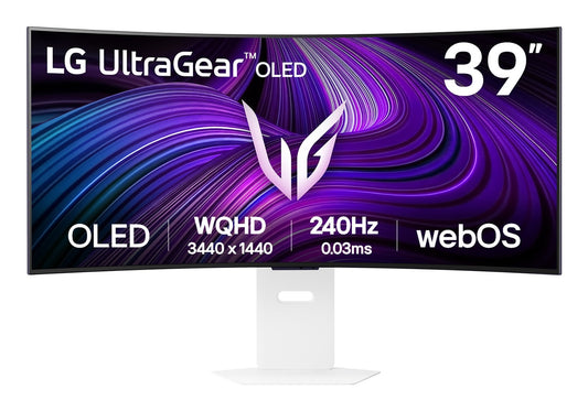 LG 39GX90SA-W monitor de computadora 99.1 cm (39") 3440 x 1440 Pixeles Wide Quad HD OLED Blanco