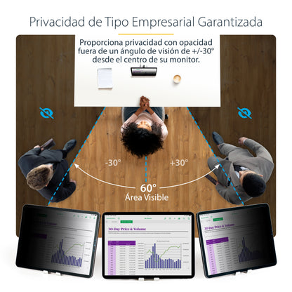 StarTech.com 129IP-PRIVACY-SCREEN filtro para monitor 32.8 cm (12.9") Tableta Filtro de privacidad para pantallas sin marco