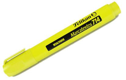 Marcador Resaltador Pelikan Textmarker 714 Color Amarillo C/10 Pzas