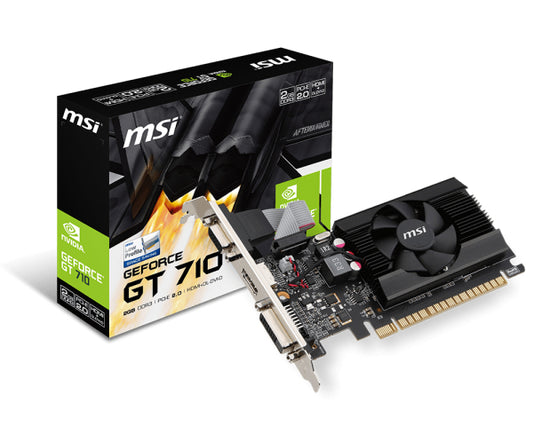 Tarjeta de Video MSI NVIDIA GeForce GT 710 2GB 64-bit GDDR3 PCI Express 2.0