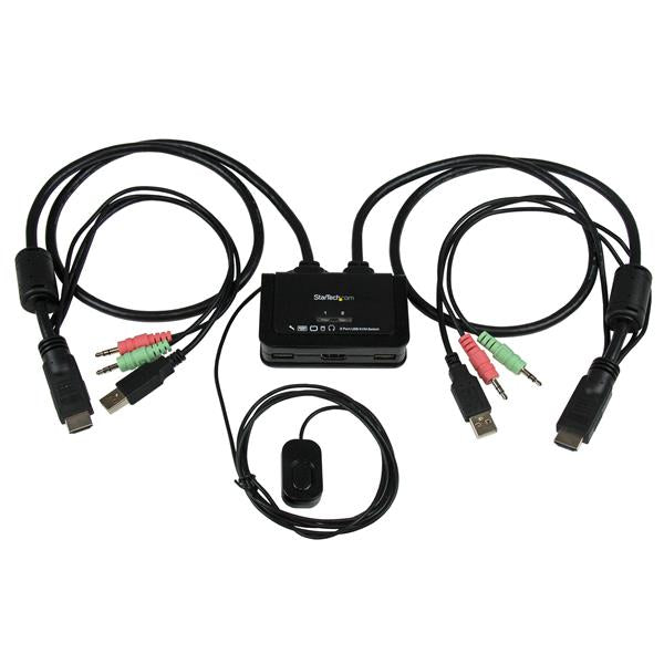 StarTech.com SV211HDUA interruptor KVM Negro