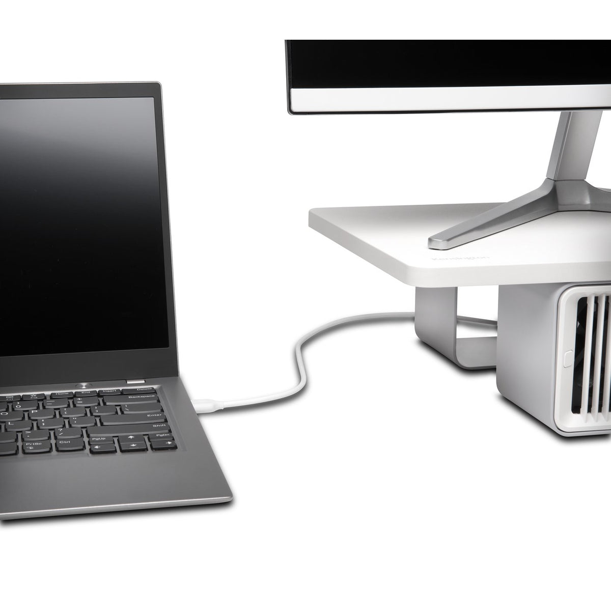 Kensington K55855WW soporte para pantalla plana 68.6 cm (27") Escritorio Blanco