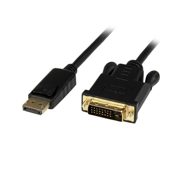 StarTech.com DP2DVIMM3BS adaptador de cable de vídeo 0.9 m DVI-D Negro
