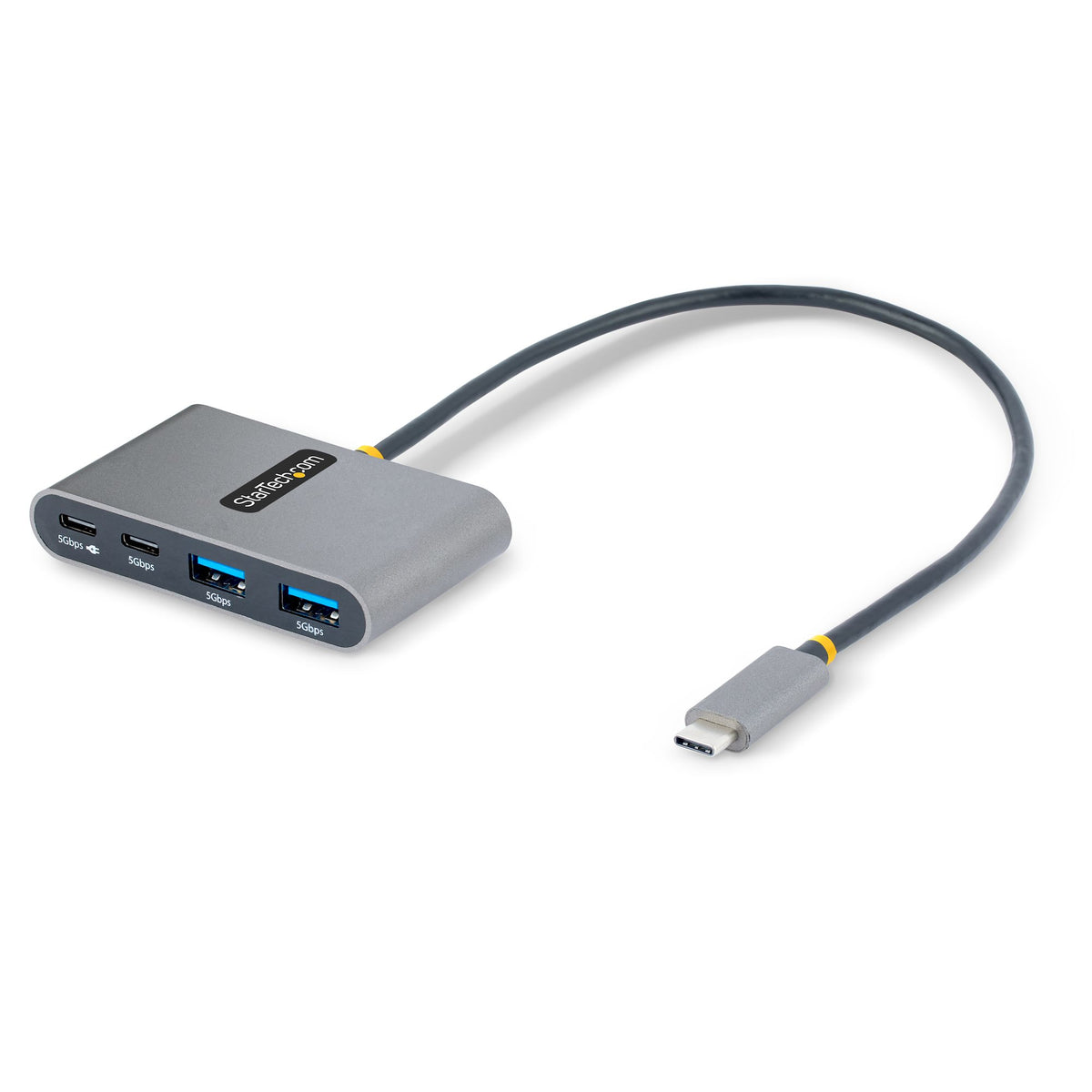 StarTech.com 5G2A2CPDB-USB-C-HUB nodo concentrador USB 3.2 Gen 1 (3.1 Gen 1) Type-C 5000 Mbit/s Gris