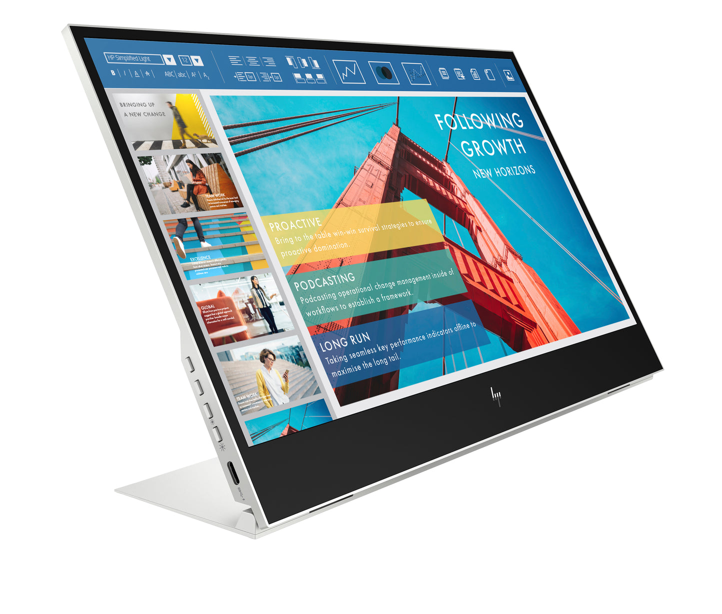 Monitor HP 14" E14 G4 Portátil FHD Resolución 1920x1080 Panel IPS