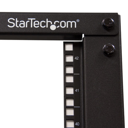 StarTech.com 4POSTRACK42 armario rack Rack o bastidor independiente Negro