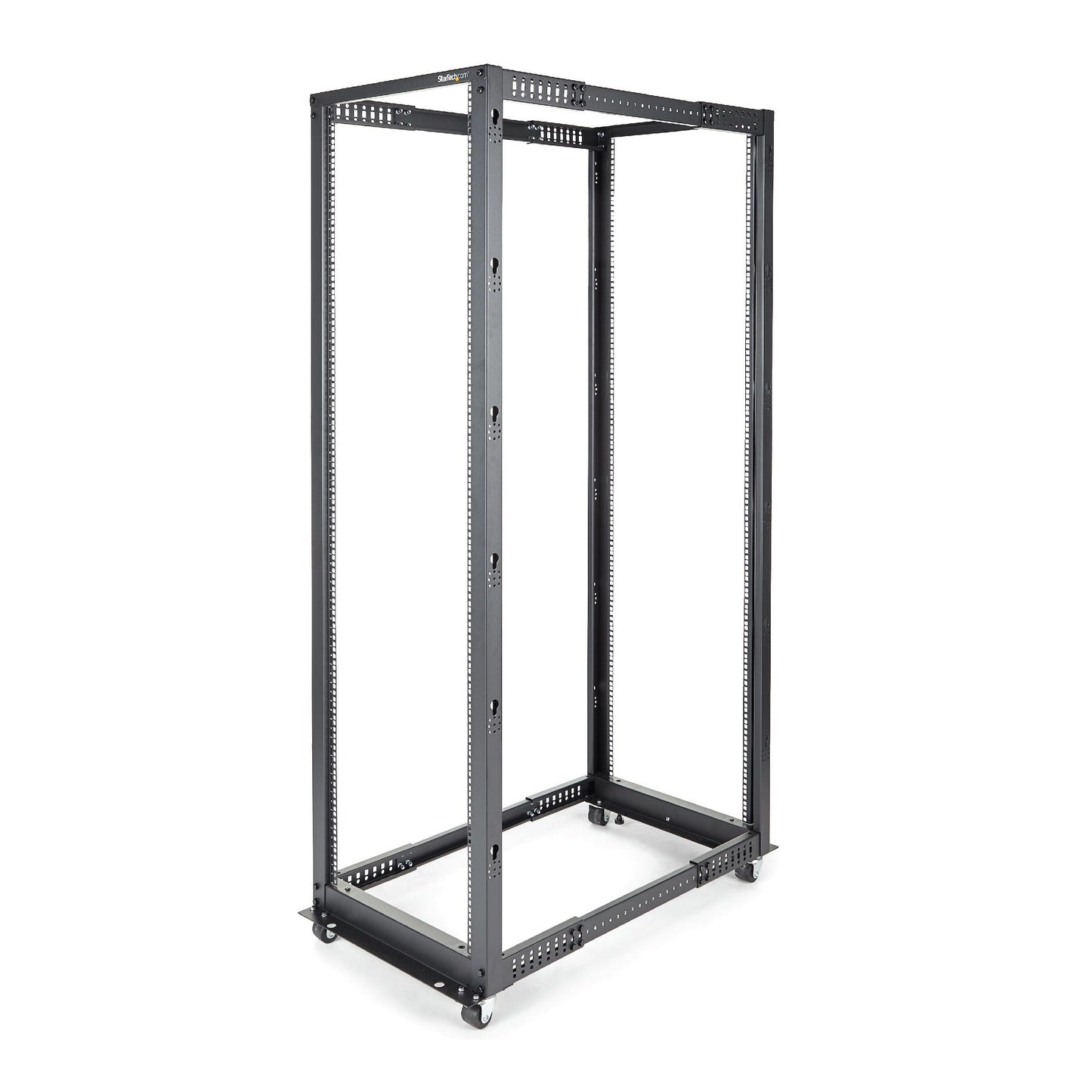 StarTech.com 4POSTRACK42 armario rack Rack o bastidor independiente Negro