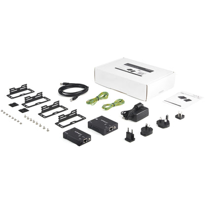 StarTech.com ST121HDBTPW extensor de audio/video Transmisor y receptor AV Negro