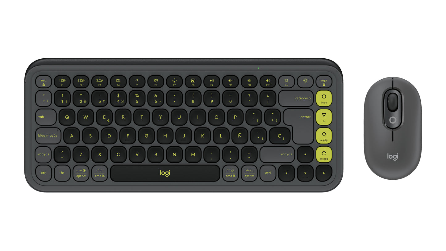 Logitech POP Icon Combo teclado Ratón incluido Universal Bluetooth QWERTY Español Grafito
