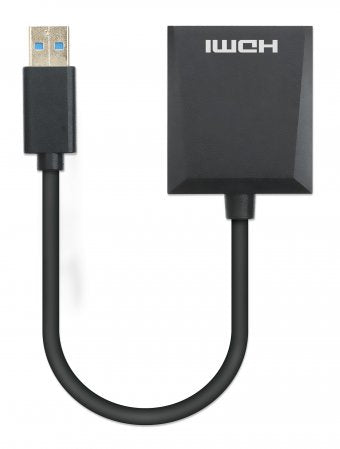 Manhattan 153690 adaptador gráfico USB Negro