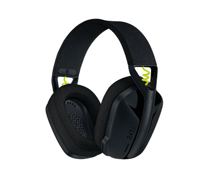 Audífonos Logitech Gaming G435 Inalámbricos Micrófono Lightspeed Color Negro-Amarillo