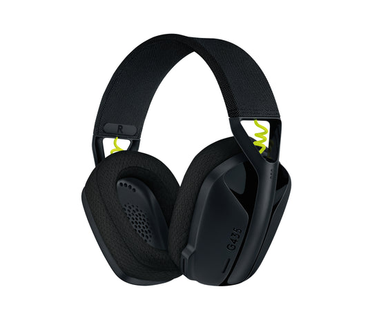 Audífonos Logitech Gaming G435 Inalámbricos Micrófono Lightspeed Color Negro-Amarillo