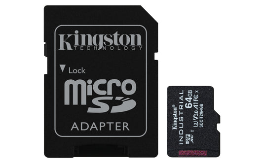 Memoria Micro SDHC Kingston Industrial 64GB C10 A1 pSLC SDCIT2/64 GB