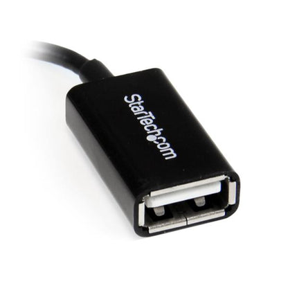 StarTech.com UUSBOTGRA cable USB USB 2.0 0.127 m Micro-USB B 0.48 Gbit/s Negro