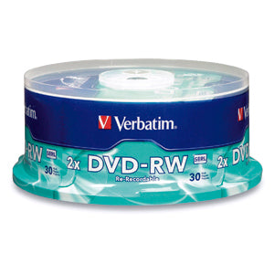 DVD-RW VERBATIM 4.7GB 4X 120 minutos W/Tray Spindle C/30
