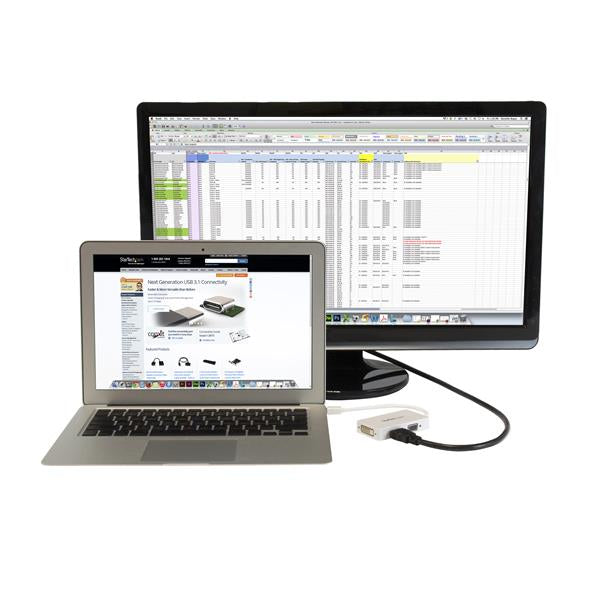 StarTech.com MDP2VGDVHDW adaptador de cable de vídeo 0.15 m DVI-D + VGA (D-Sub) + HDMI