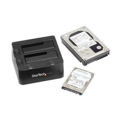 StarTech.com SDOCK2U33 base de conexión para disco duro USB 3.2 Gen 1 (3.1 Gen 1) Type-B Negro