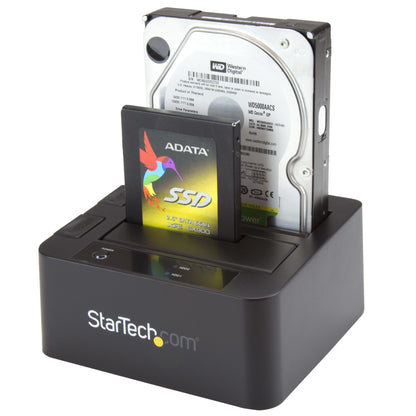 StarTech.com SDOCK2U33EB base de conexión para disco duro USB 3.2 Gen 1 (3.1 Gen 1) Type-B Negro