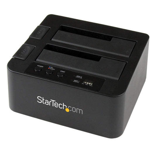 StarTech.com SDOCK2U33RE duplicador de datos o soporte Duplicador de HDD/SSD Negro 1 copias