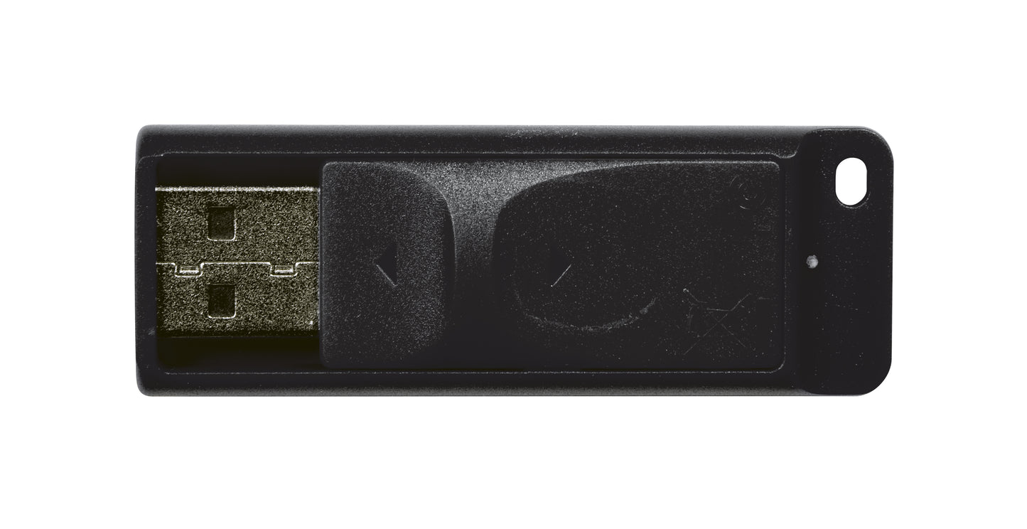 Memoria USB VERBATIM Flash 2.0 Slider 32GB - Negro
