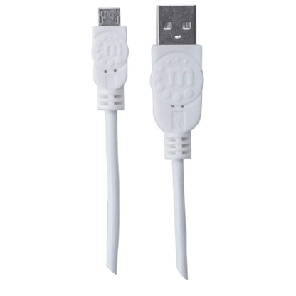Cable Manhattan USB-A Micro USB-B 2.0 Alta Velocidad 1m Color Blanco