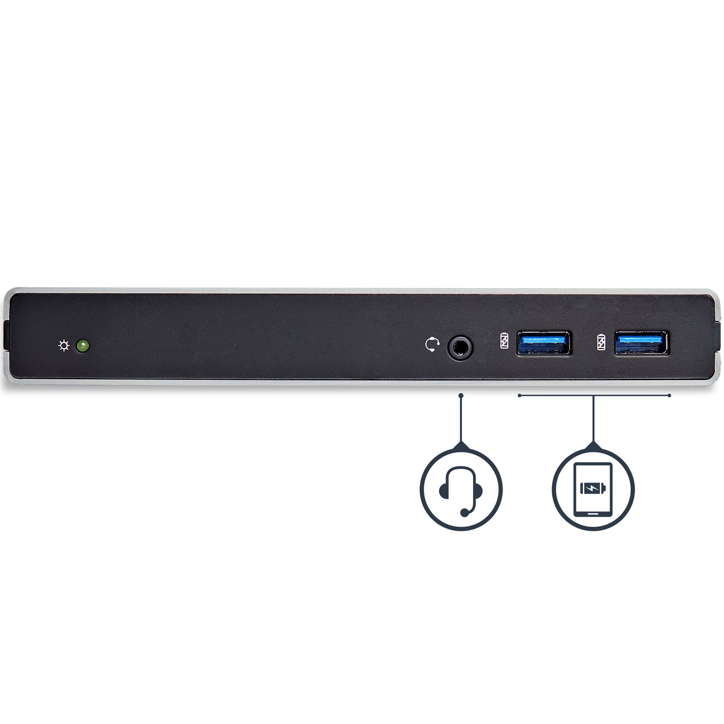 StarTech.com USB3SDOCKDD base para laptop o replicador de puertos Alámbrico USB 3.2 Gen 1 (3.1 Gen 1) Type-B Negro, Plata