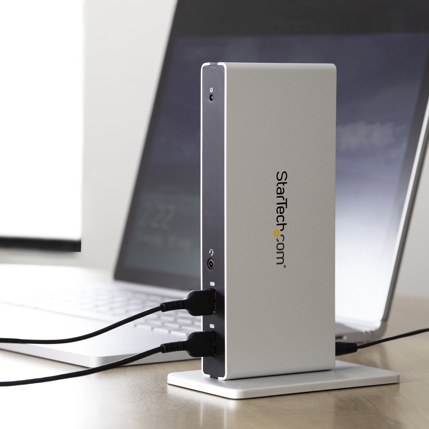 StarTech.com USB3SDOCKDD base para laptop o replicador de puertos Alámbrico USB 3.2 Gen 1 (3.1 Gen 1) Type-B Negro, Plata