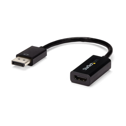 StarTech.com DP2HD4KS adaptador de cable de vídeo 0.15 m HDMI Tipo A (Estándar) Negro
