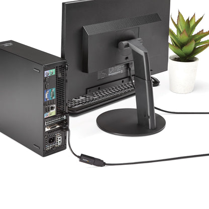 StarTech.com DP2HD4KS adaptador de cable de vídeo 0.15 m HDMI Tipo A (Estándar) Negro