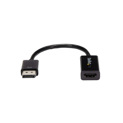 StarTech.com DP2HD4KS adaptador de cable de vídeo 0.15 m HDMI Tipo A (Estándar) Negro