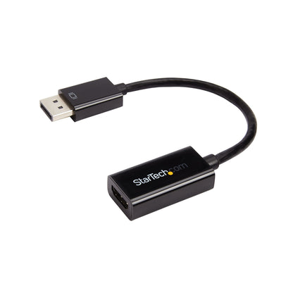 StarTech.com DP2HD4KS adaptador de cable de vídeo 0.15 m HDMI Tipo A (Estándar) Negro