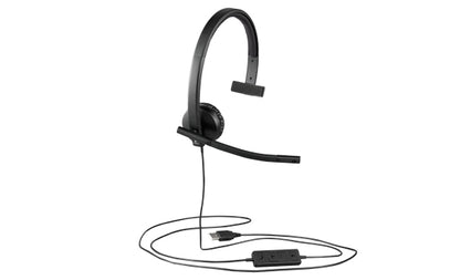 Logitech 981-000570 audífono y auriculare Auriculares Alámbrico Diadema Oficina/Centro de llamadas Negro