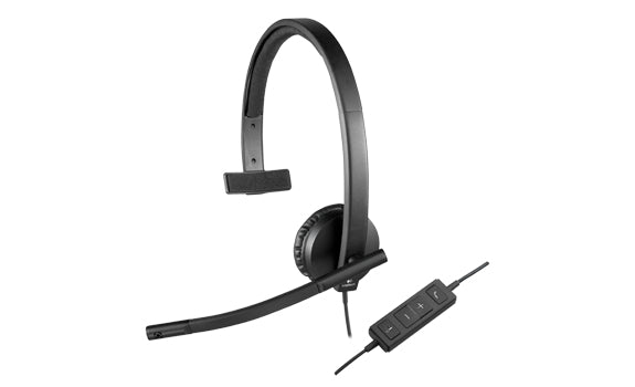 Logitech 981-000570 audífono y auriculare Auriculares Alámbrico Diadema Oficina/Centro de llamadas Negro