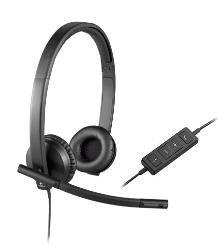 Logitech USB Headset H570e Auriculares Alámbrico Diadema Oficina/Centro de llamadas Negro