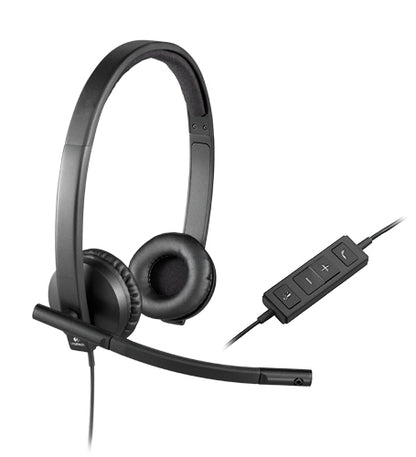Logitech USB Headset H570e Auriculares Alámbrico Diadema Oficina/Centro de llamadas Negro