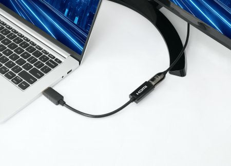Manhattan 153713 adaptador de cable de vídeo 0.15 m DisplayPort HDMI Negro