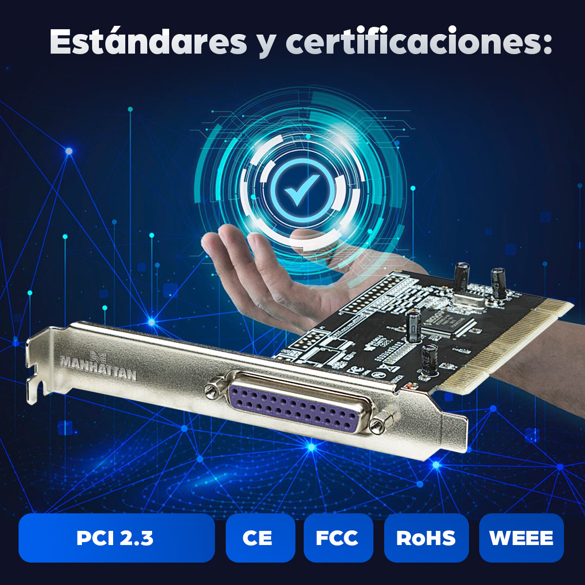 Manhattan 158220 tarjeta o adaptador de interfaz Interno