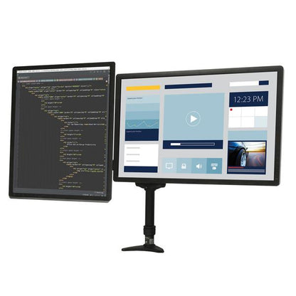 StarTech.com ARMDUAL soporte para pantalla plana 61 cm (24") Escritorio Negro