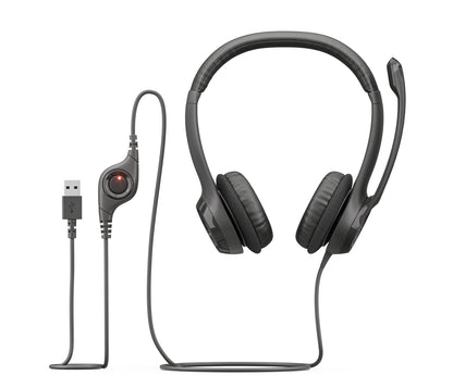 Diadema Logitech H390 Micrófono USB Color Negro