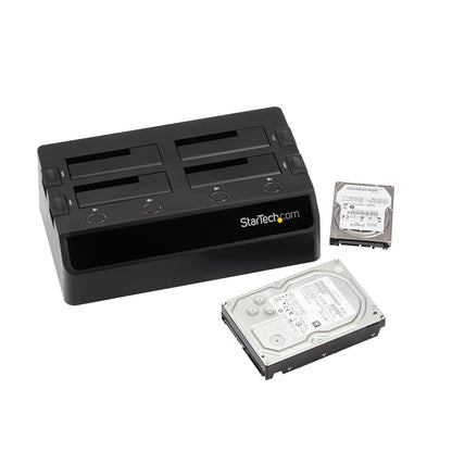 StarTech.com SDOCK4U33 base de conexión para disco duro USB 3.2 Gen 1 (3.1 Gen 1) Type-B Negro