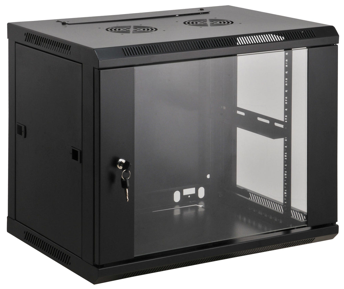 Intellinet 712071 armario rack 9U Bastidor de pared Negro