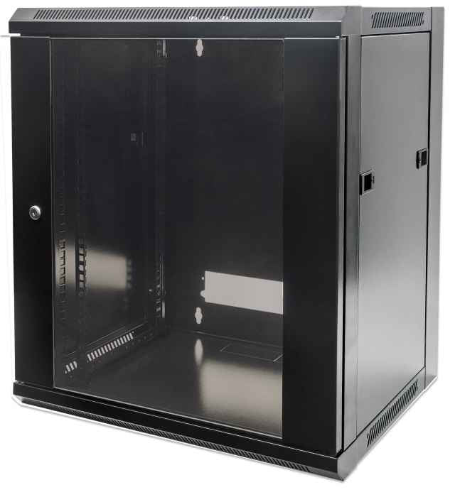 Intellinet 711715 armario rack Bastidor de pared Negro
