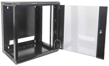 Intellinet 711715 armario rack Bastidor de pared Negro