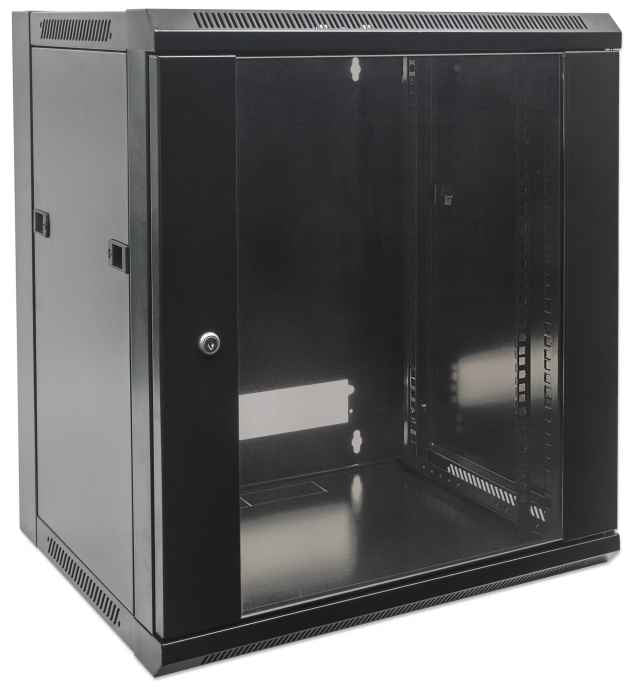 Intellinet 711715 armario rack Bastidor de pared Negro