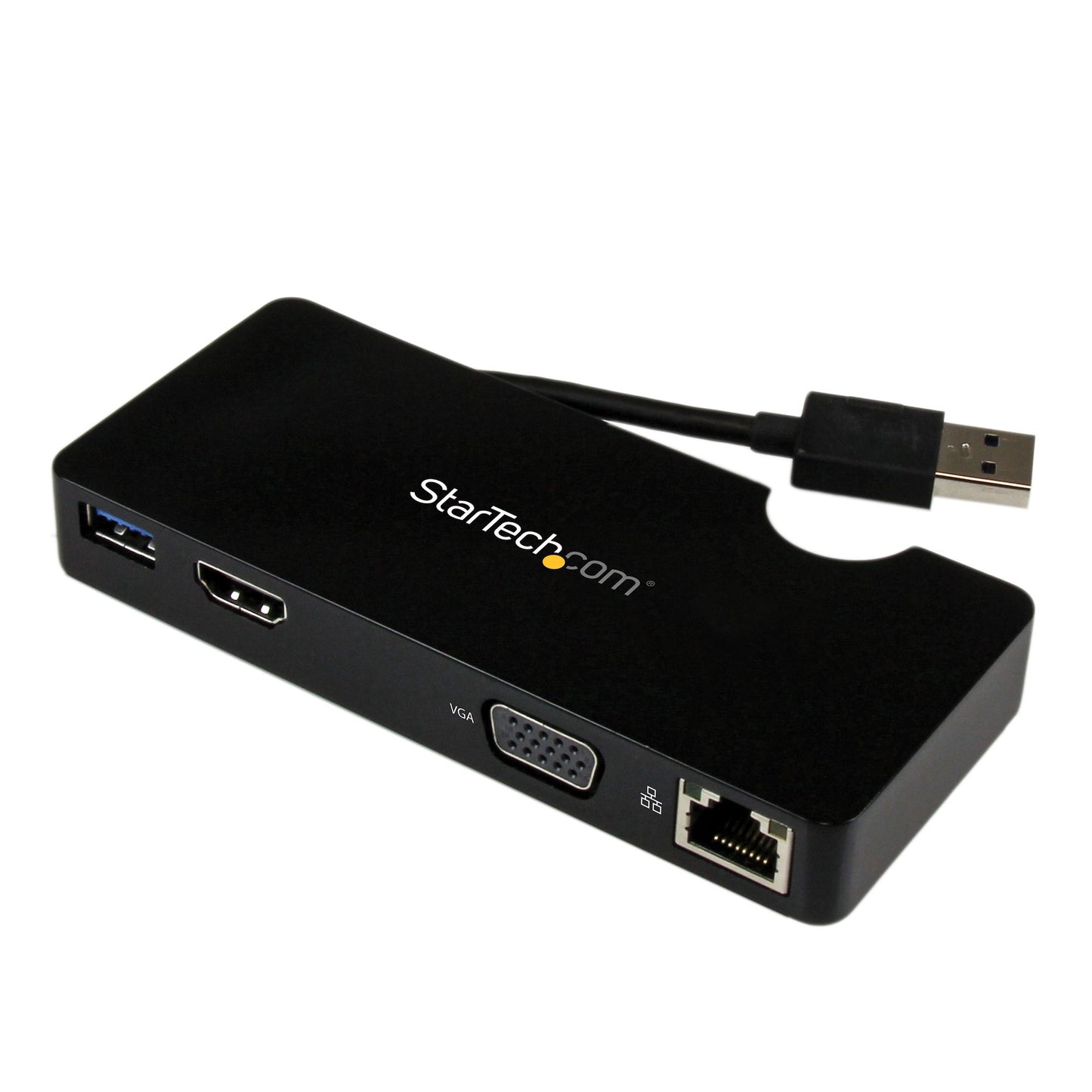 StarTech.com USB3SMDOCKHV base para laptop o replicador de puertos Alámbrico USB 3.2 Gen 1 (3.1 Gen 1) Type-A Negro