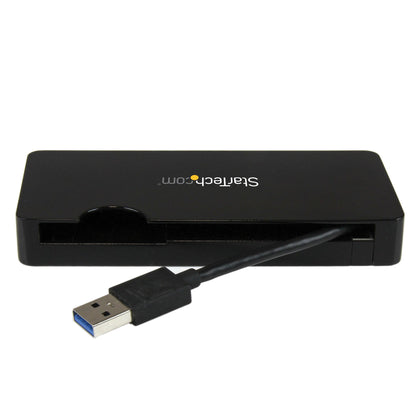 StarTech.com USB3SMDOCKHV base para laptop o replicador de puertos Alámbrico USB 3.2 Gen 1 (3.1 Gen 1) Type-A Negro